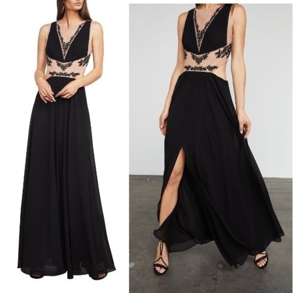 NWT BCBG MAXAZRIA GISELA EMBROIDERED GOWN size 0